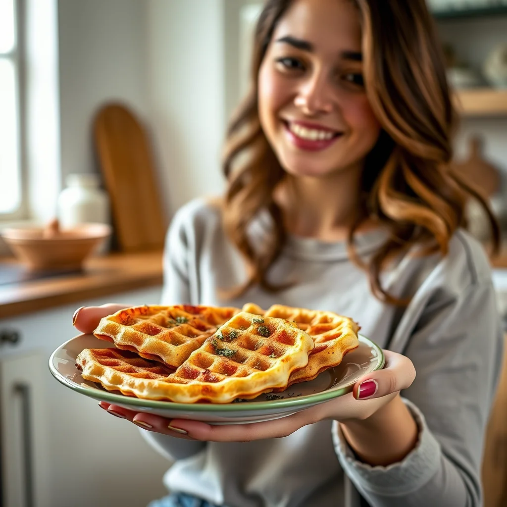 Ultimate Keto Garlic Bread Chaffles – vegetarian recipe
