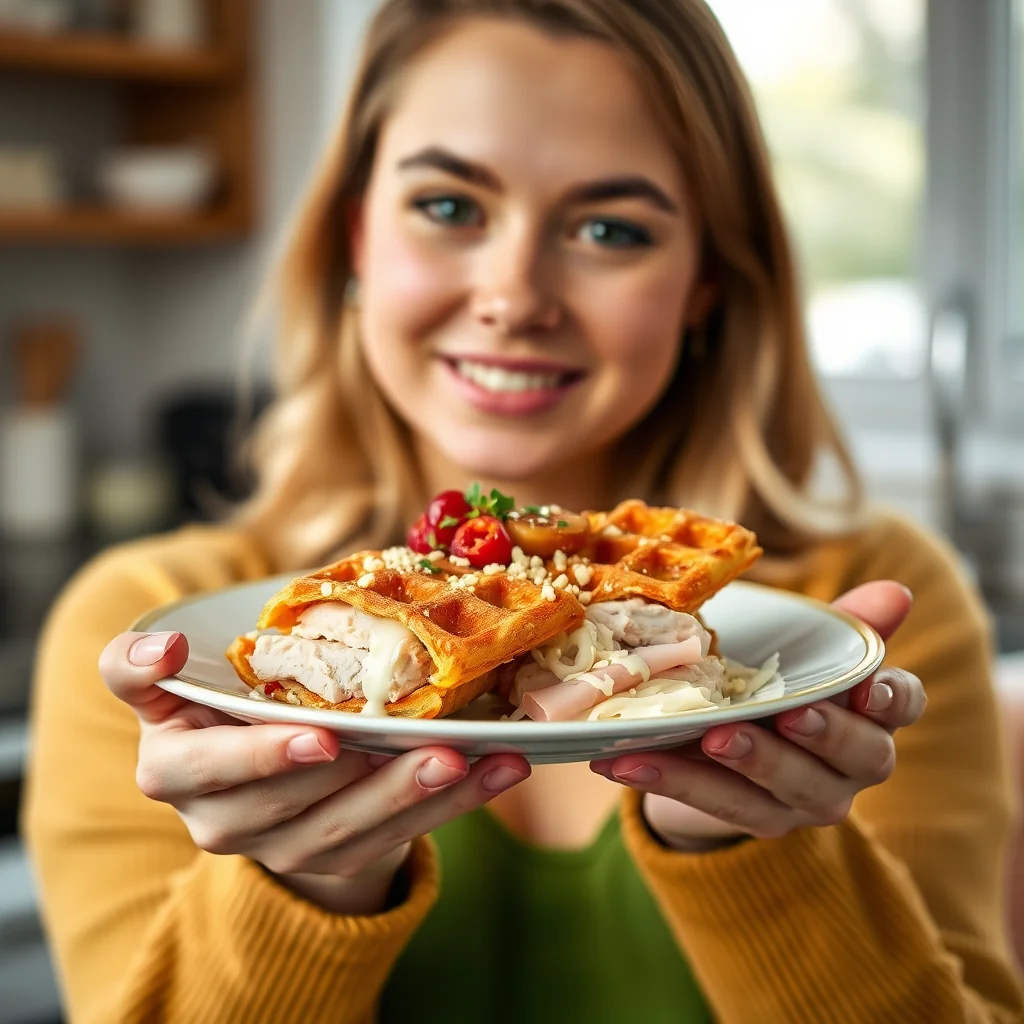 Easy Chicken Cordon Bleu Chaffles (Keto-Friendly) – vegetarian recipe