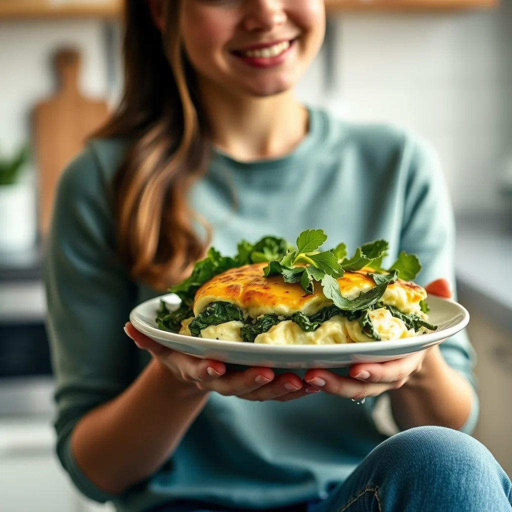 Fluffy Swiss Chard Egg Bake – vegetarian recipe