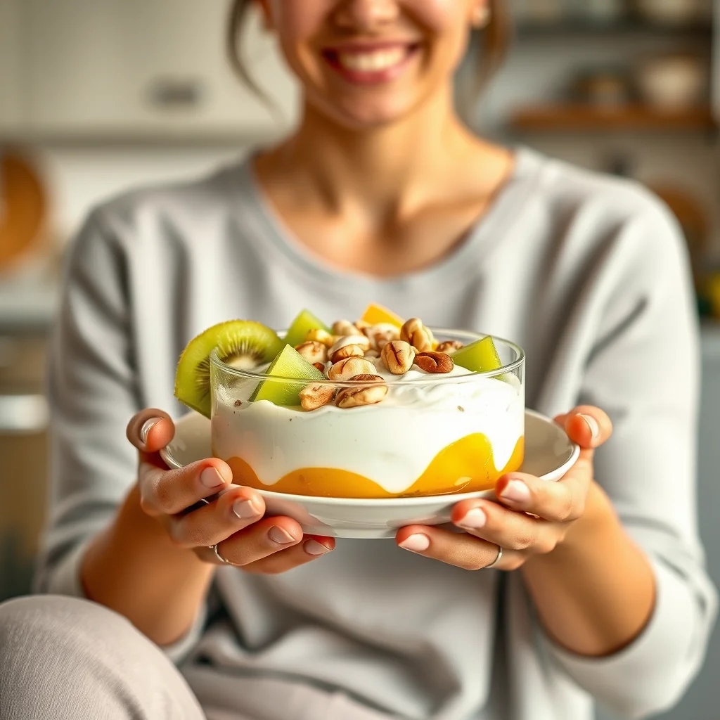 Keto Kiwi Macadamia Yogurt Parfait – vegetarian recipe