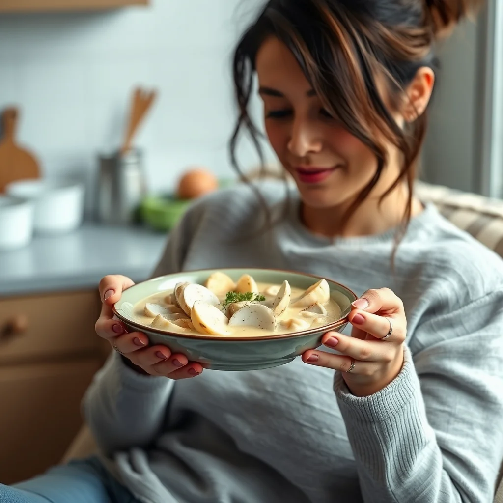 5-Minute Keto Microwave Clam Chowder – vegetarian recipe