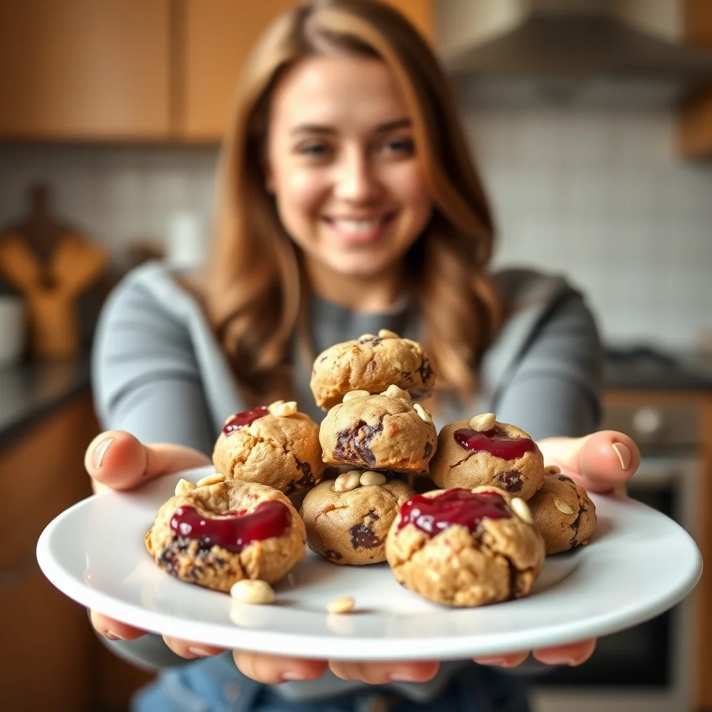 Keto PB&J Cookie Bites – vegetarian recipe