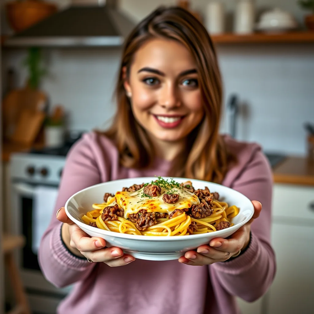 Cheesy Beef and Spaghetti Squash Bowl – vegetarian recipe