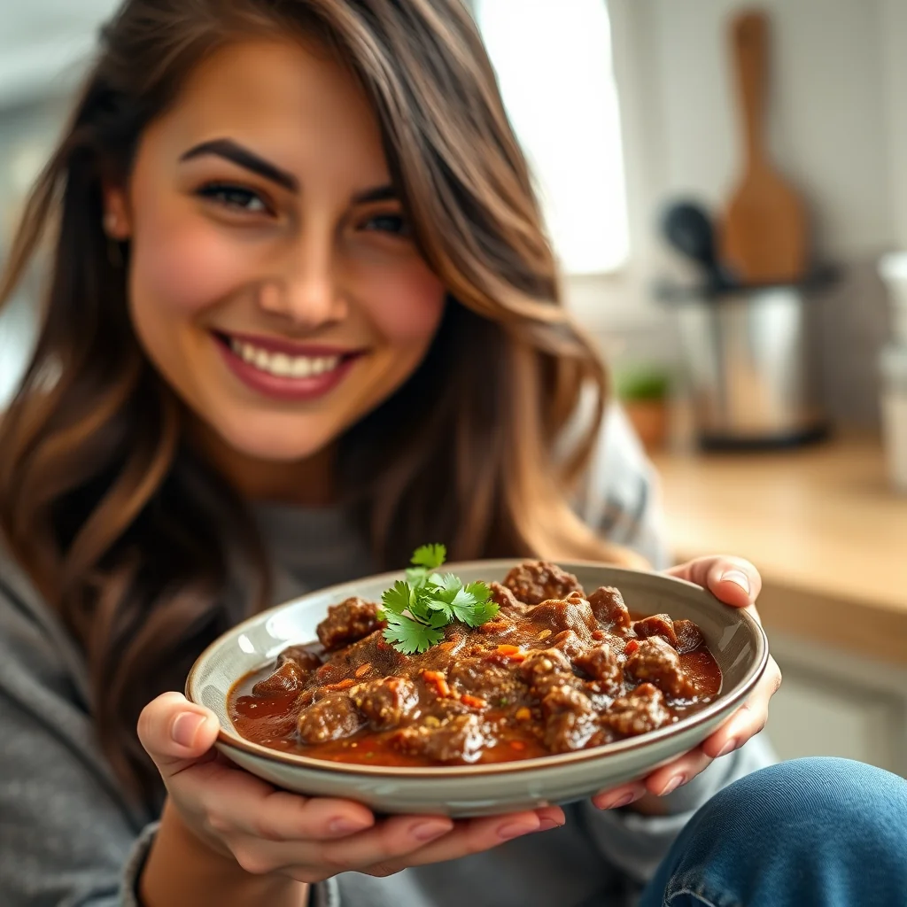 Quick Microwave Beef Mole (Single Serving) – vegetarian recipe