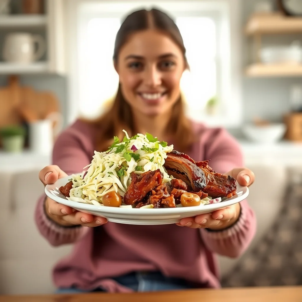Keto BBQ Pulled Pork with Creamy Coleslaw – vegetarian recipe
