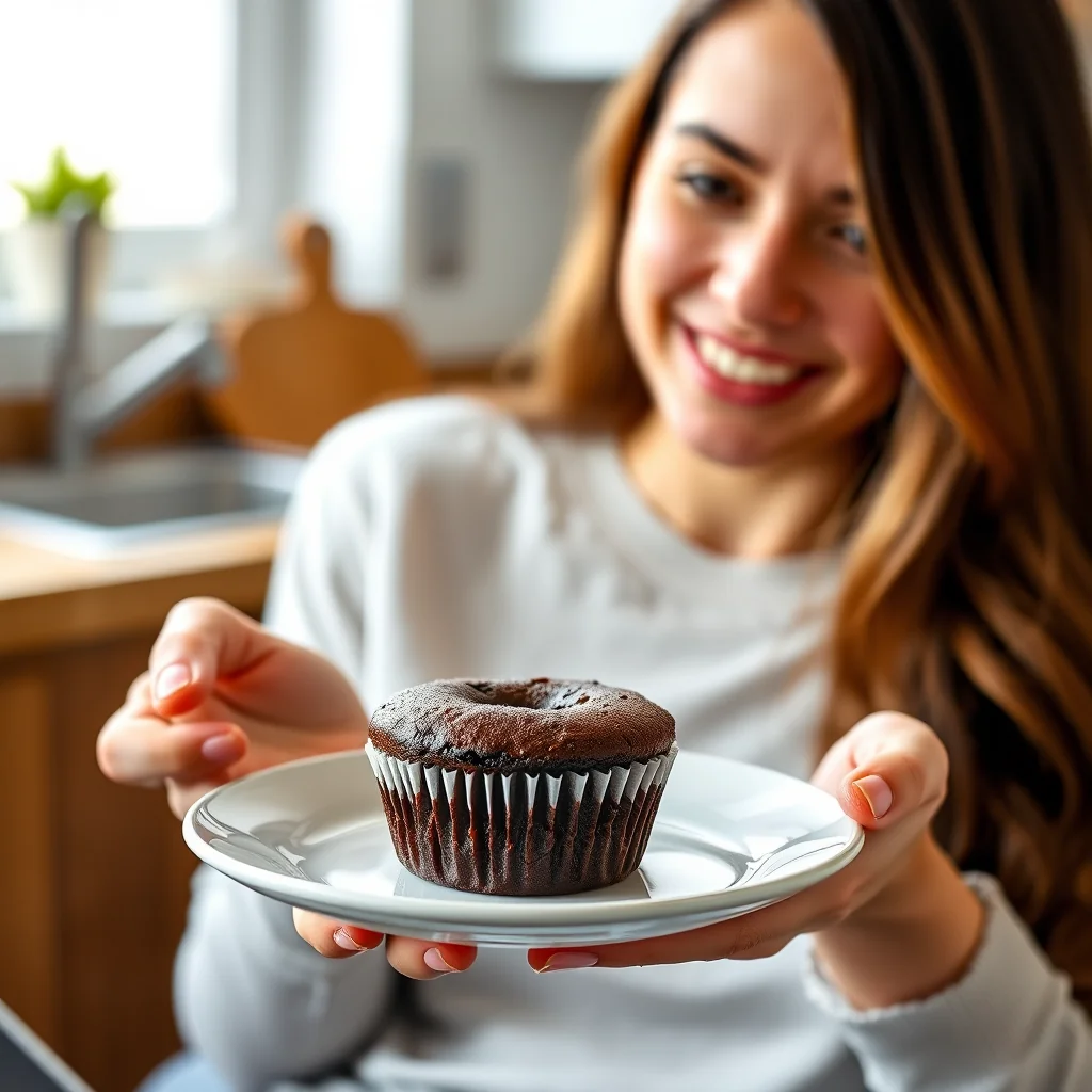 Single-Serving Keto Chocolate Cupcake – vegetarian recipe