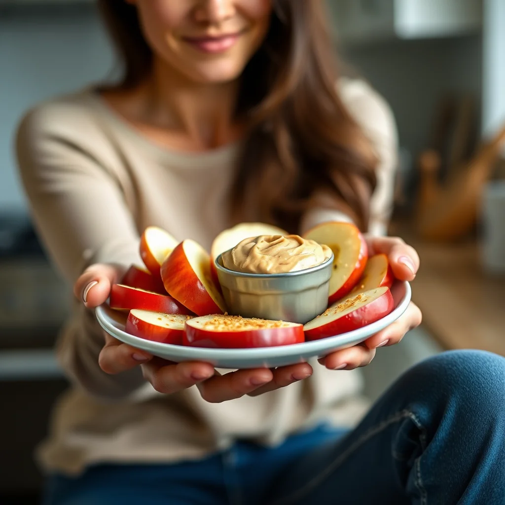 Keto Apples and Peanut Butter Dip – vegetarian recipe