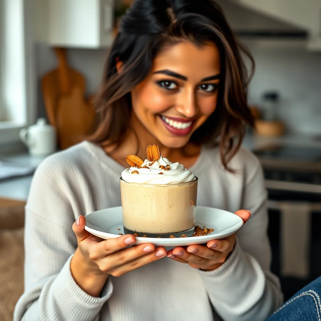 2-Ingredient Almond Butter Mousse – vegetarian recipe