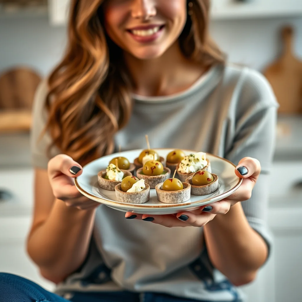 Effortlessly Chic Olive & Chèvre Bites – vegetarian recipe