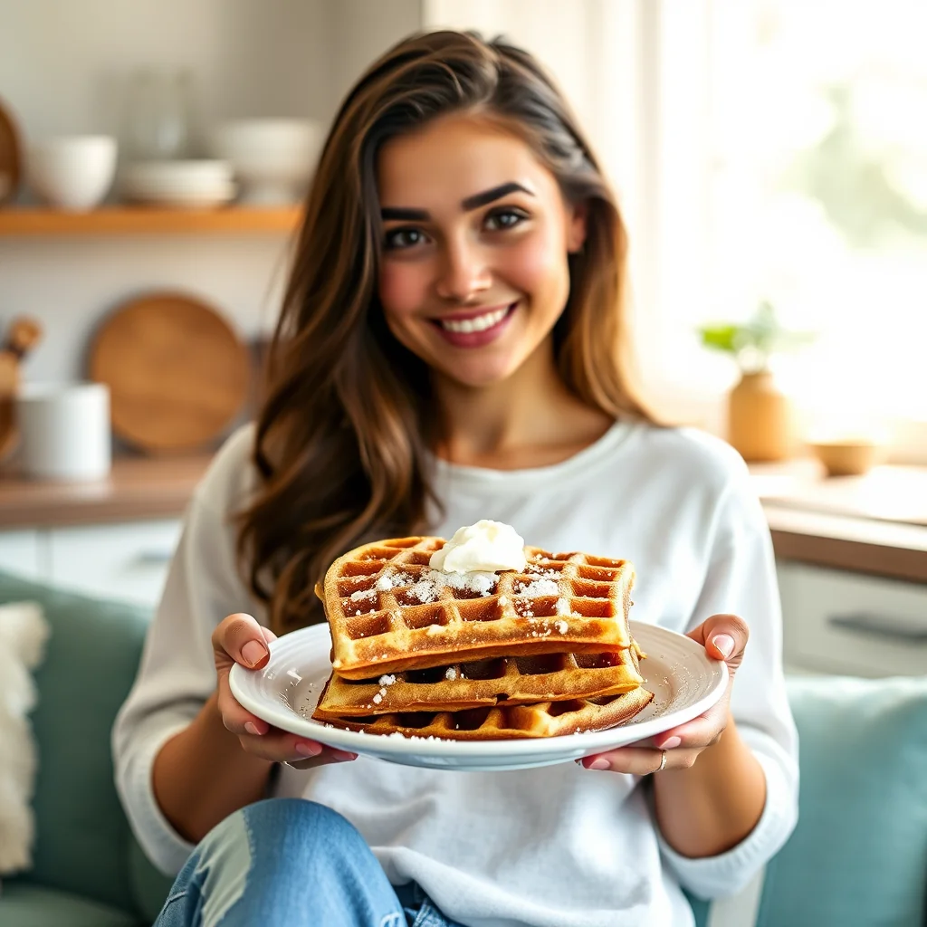 Quick & Fluffy Keto Coconut Flour Waffles – vegetarian recipe