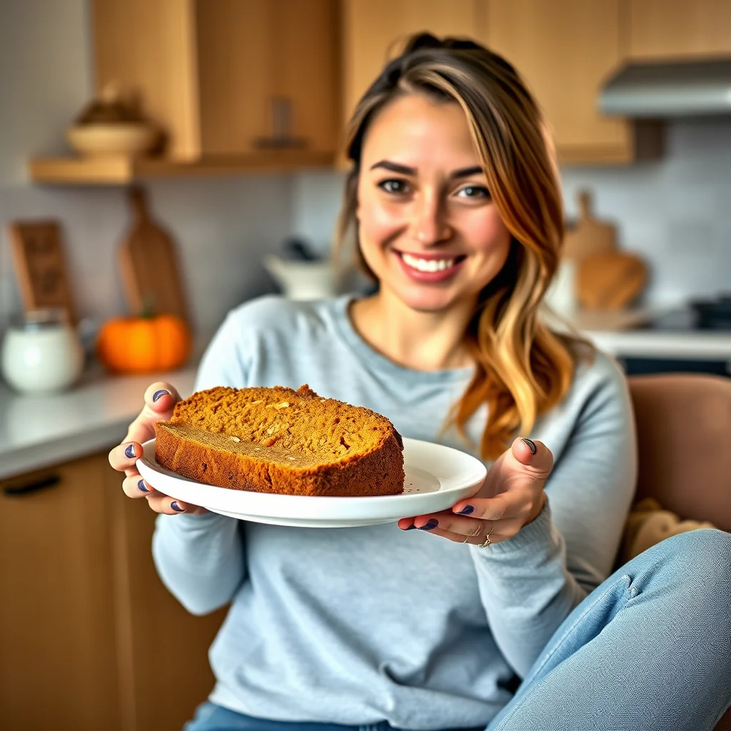 High-Protein Pumpkin Spice Loaf – vegetarian recipe