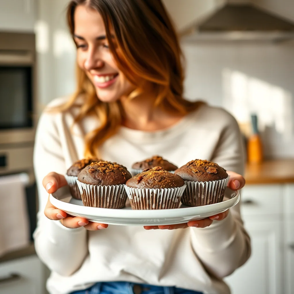 Shameless Chocolate Flaxseed Muffins – vegetarian recipe