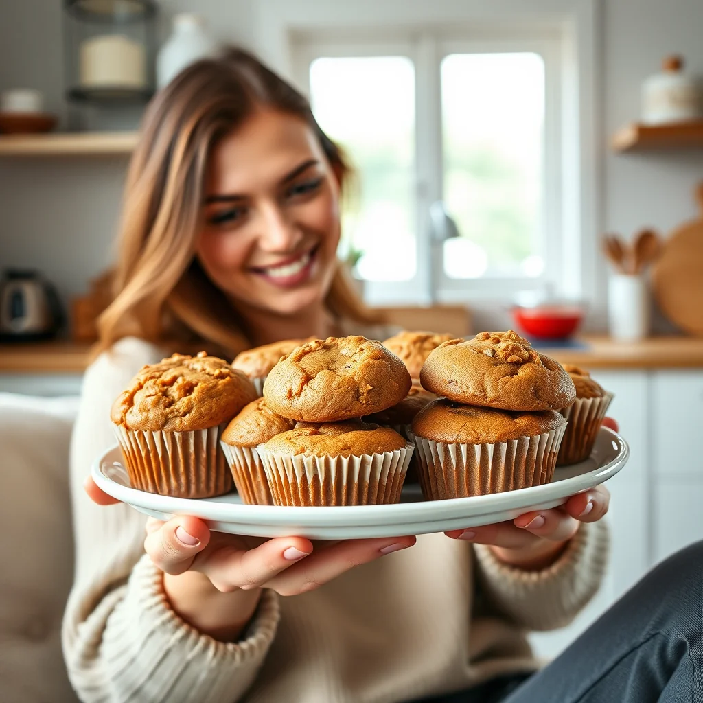 The Ultimate Guilt-Free Peanut Butter Muffins – vegetarian recipe