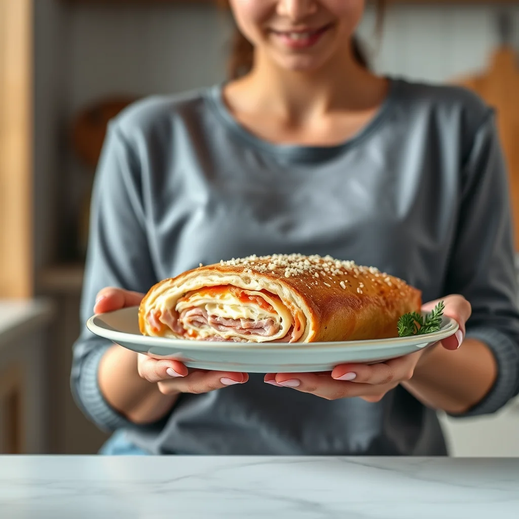 Keto Ham and Cheese Stromboli – vegetarian recipe