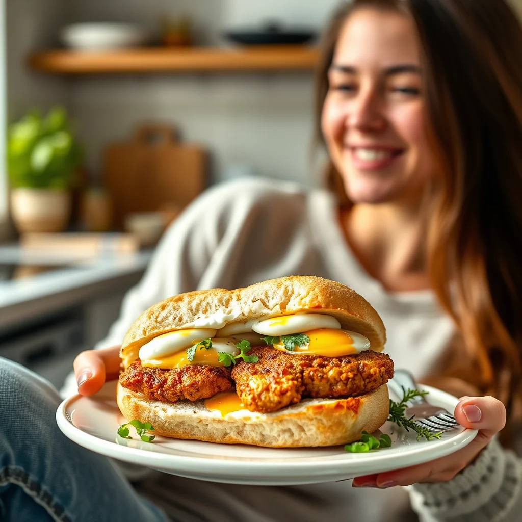 Keto Cloud Bread Chicken Sandwich – vegetarian recipe