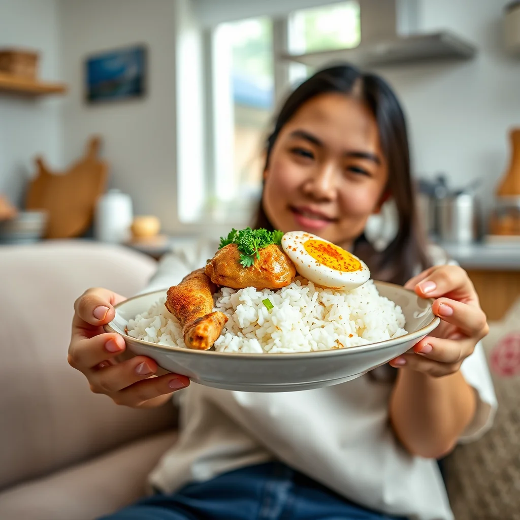 Keto Nasi Lemak (Malaysian Coconut Cauli Rice with Spiced Ch – vegetarian recipe