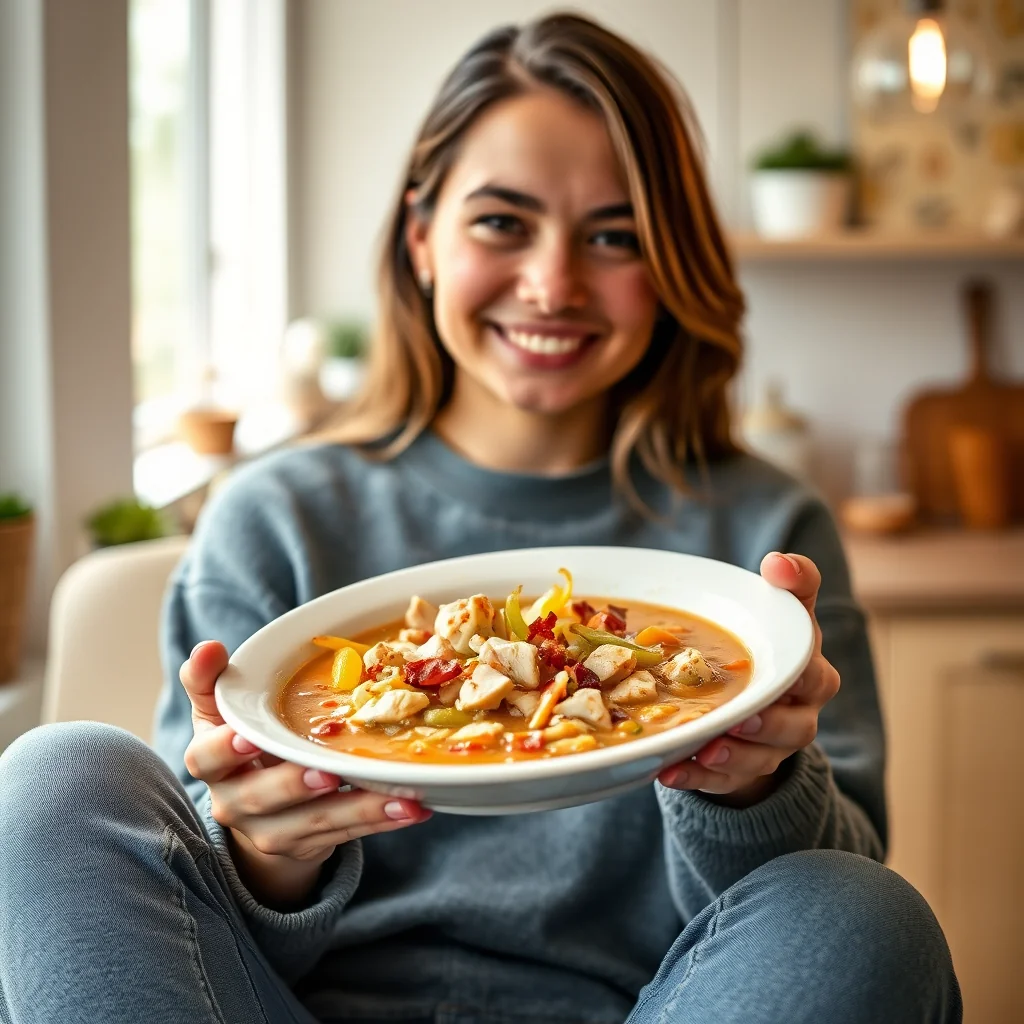 Crockpot Chicken & Bacon Soup – vegetarian recipe