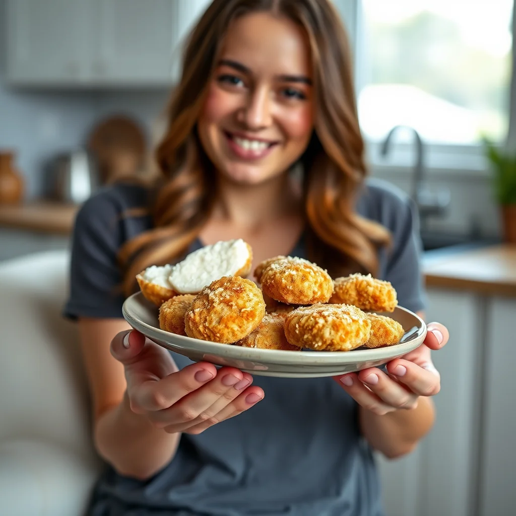 Homemade Keto Chicken Nuggets with Parmesan Crust – vegetarian recipe