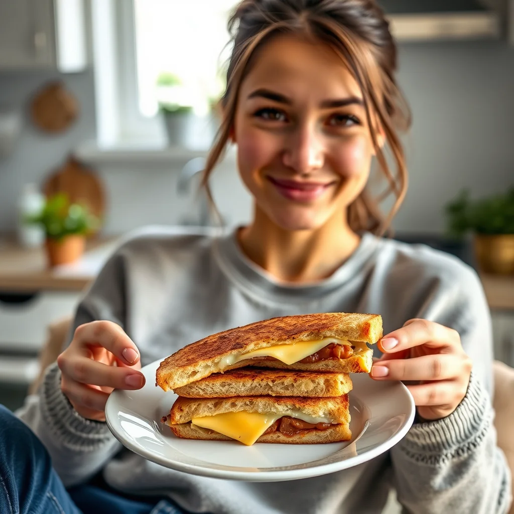 Keto Grilled Cheese Sandwich (90-Second Bread) – vegetarian recipe