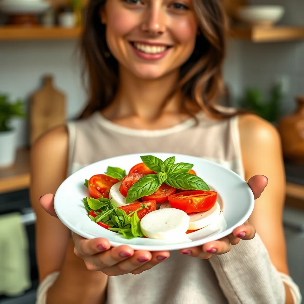 5-Minute Caprese Salad – vegetarian recipe