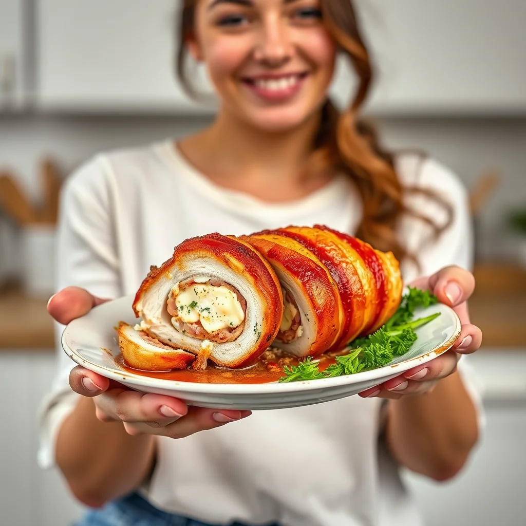 Bacon-Wrapped Stuffed Chicken – vegetarian recipe