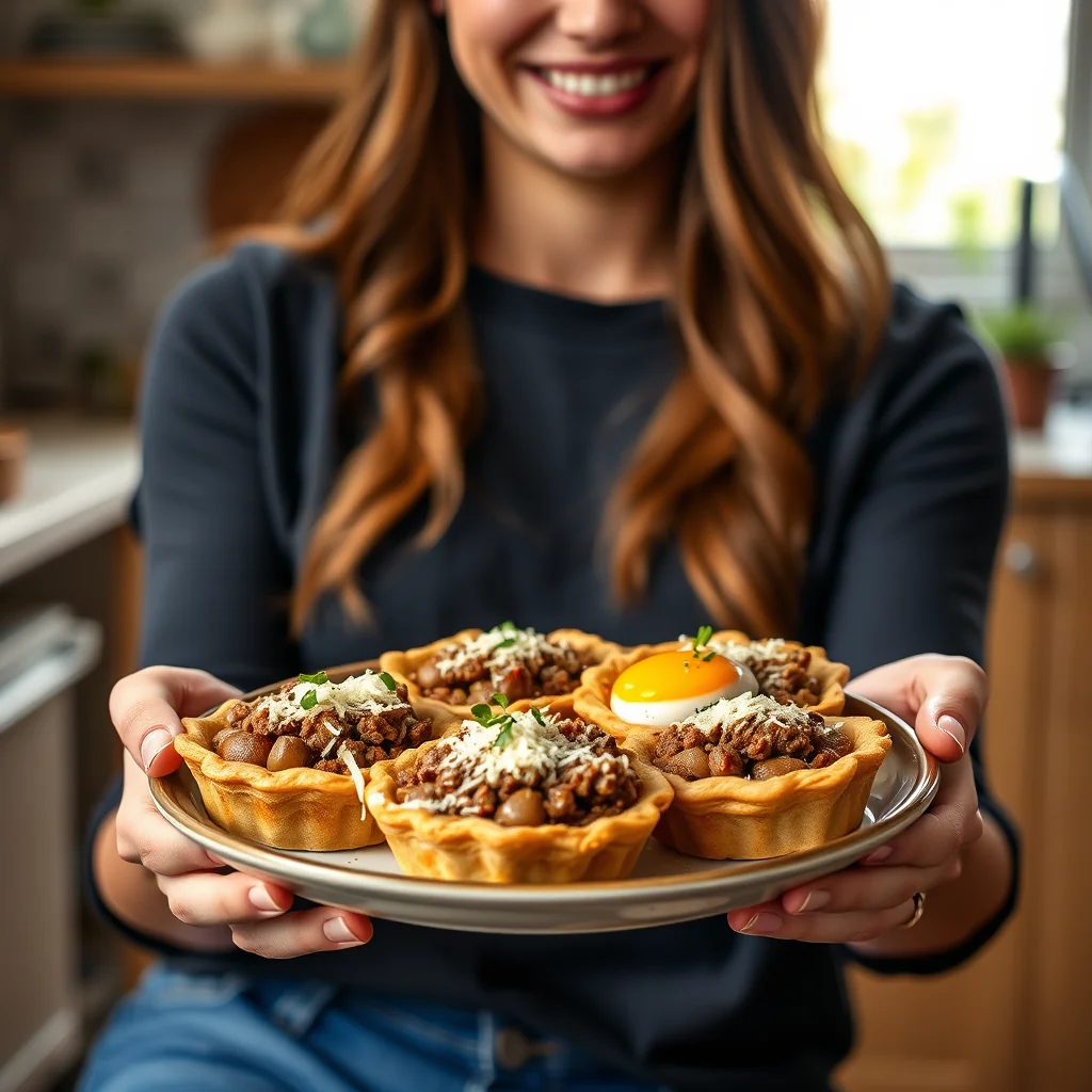 Savory Keto Pork Tarts – vegetarian recipe
