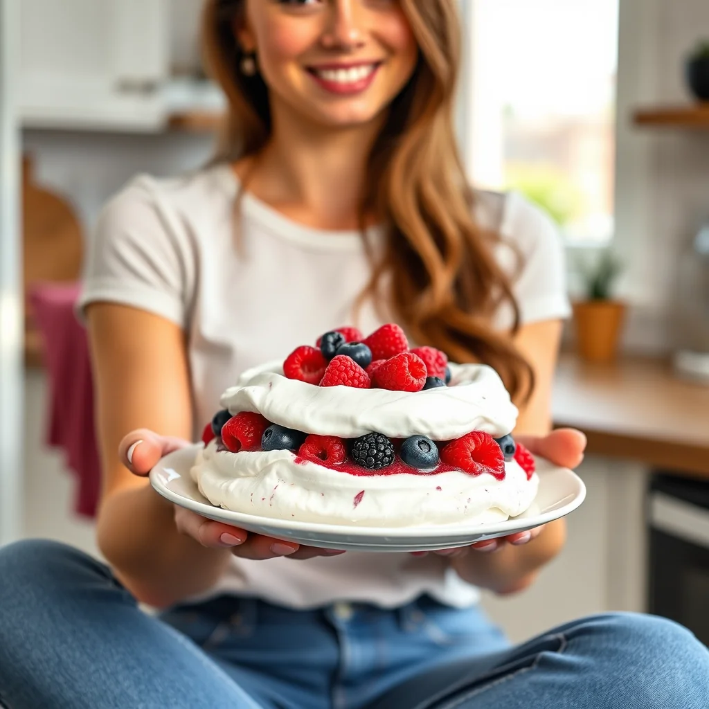 Keto Berry Pavlova – vegetarian recipe