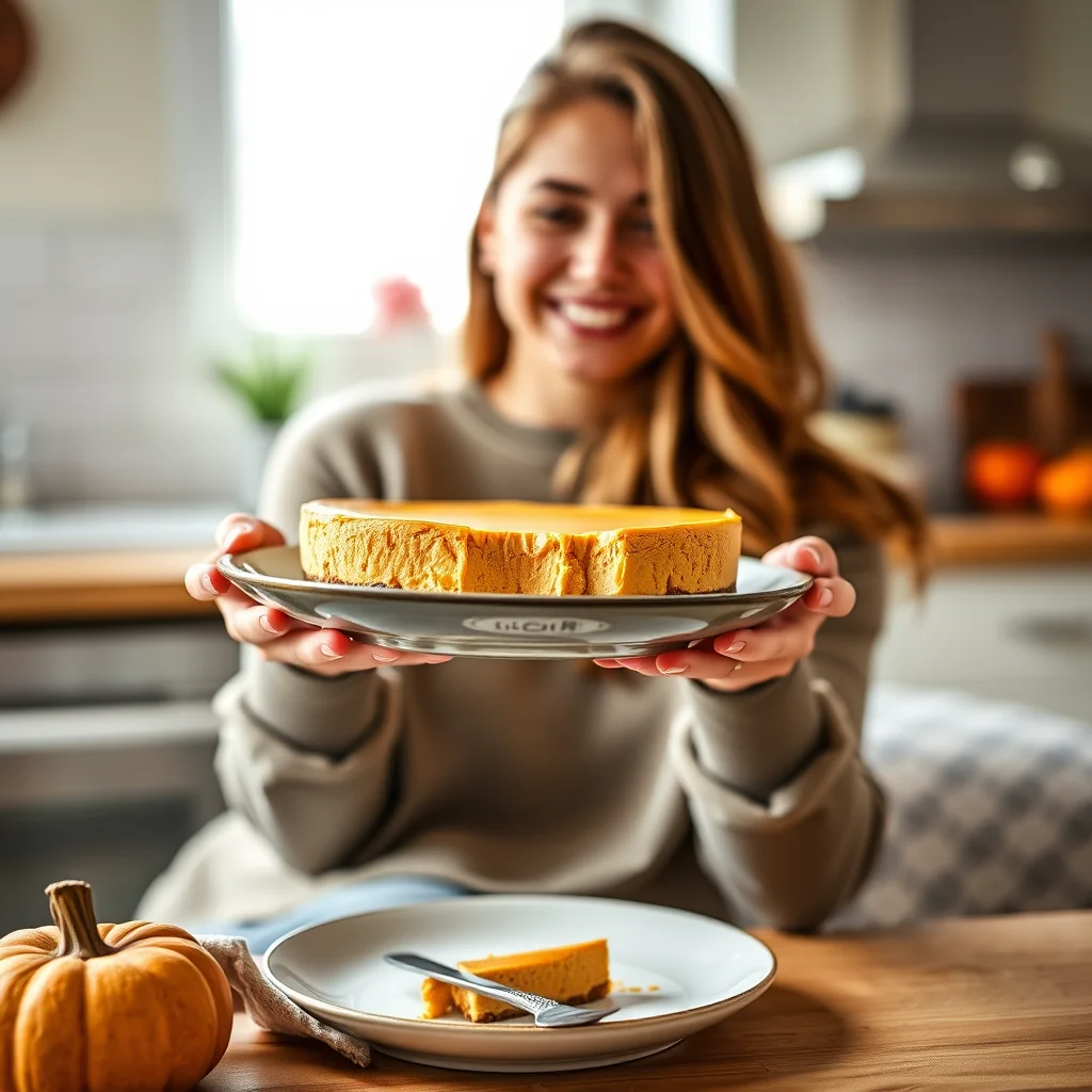 No-Bake Pumpkin Cheesecake – vegetarian recipe