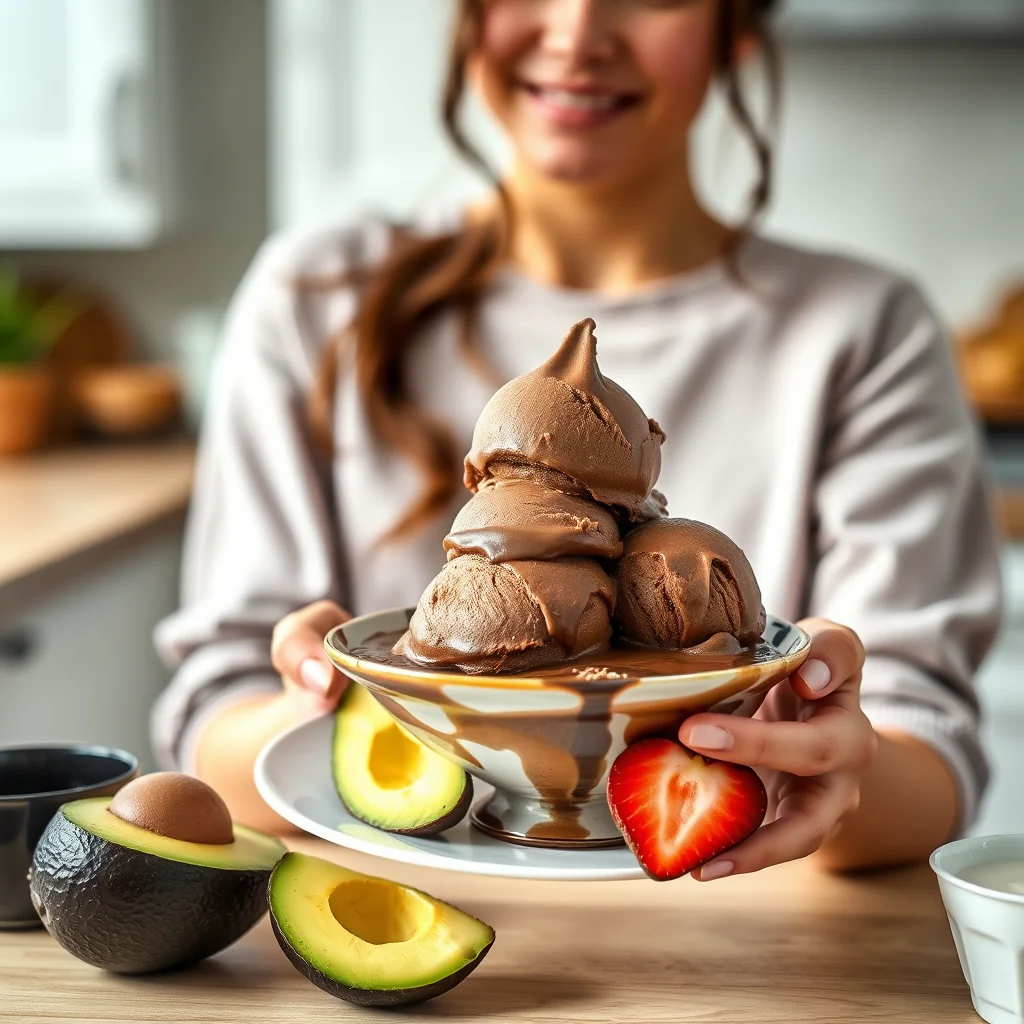 The Creamiest, Dreamiest Chocolate Ice Cream (With a Secret! – vegetarian recipe