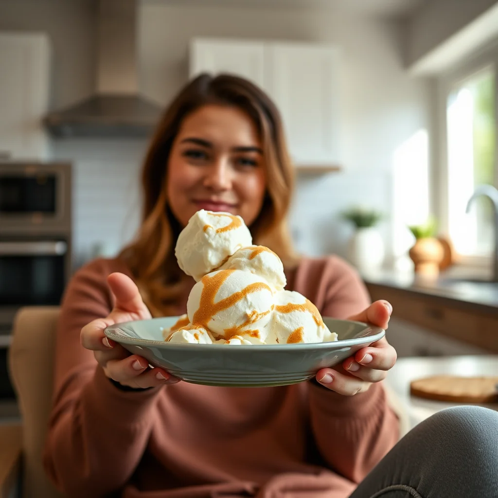 No-Churn Keto Peanut Butter Protein Ice Cream – vegetarian recipe