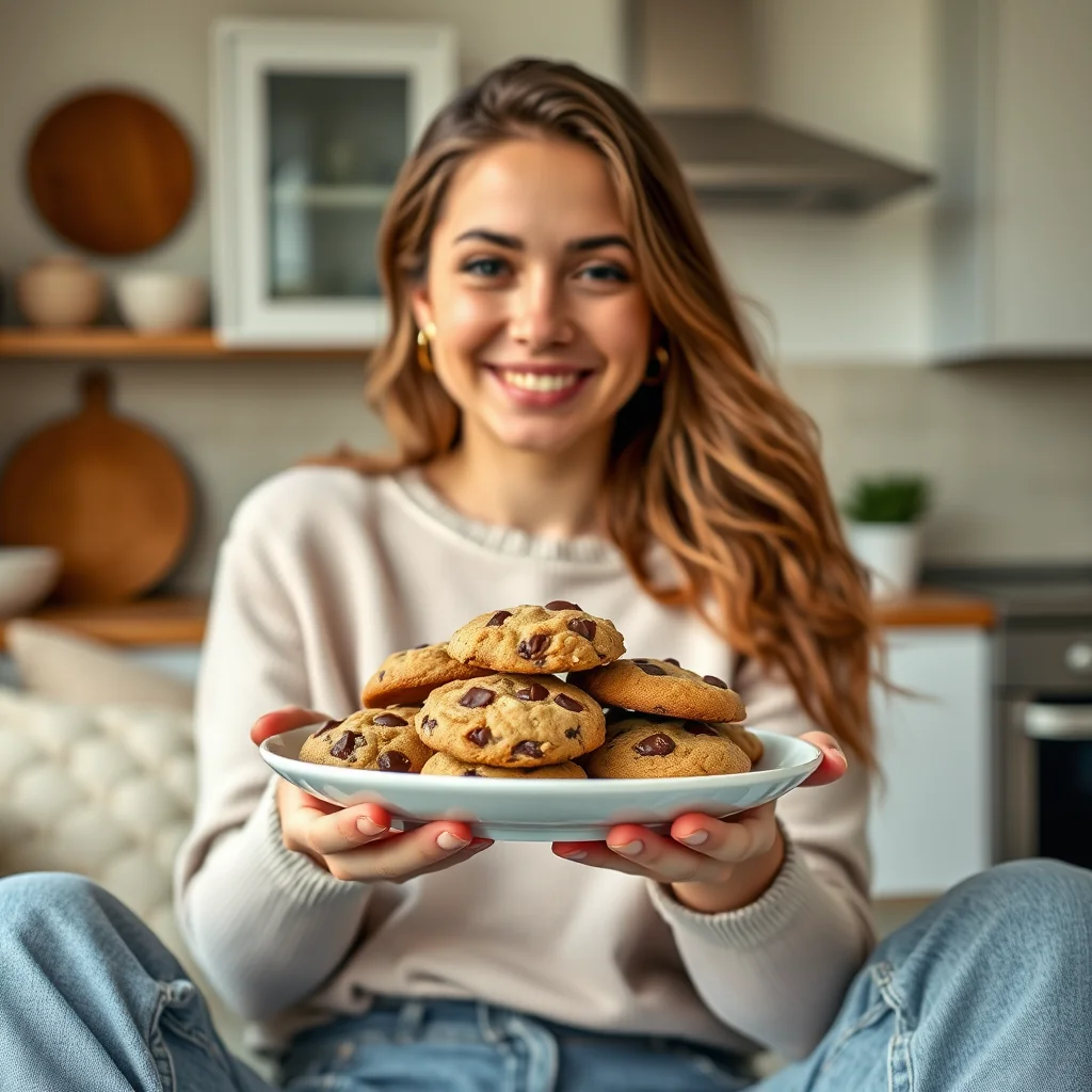 Low-Carb Gluten-Free Chocolate Chip Cookies – vegetarian recipe