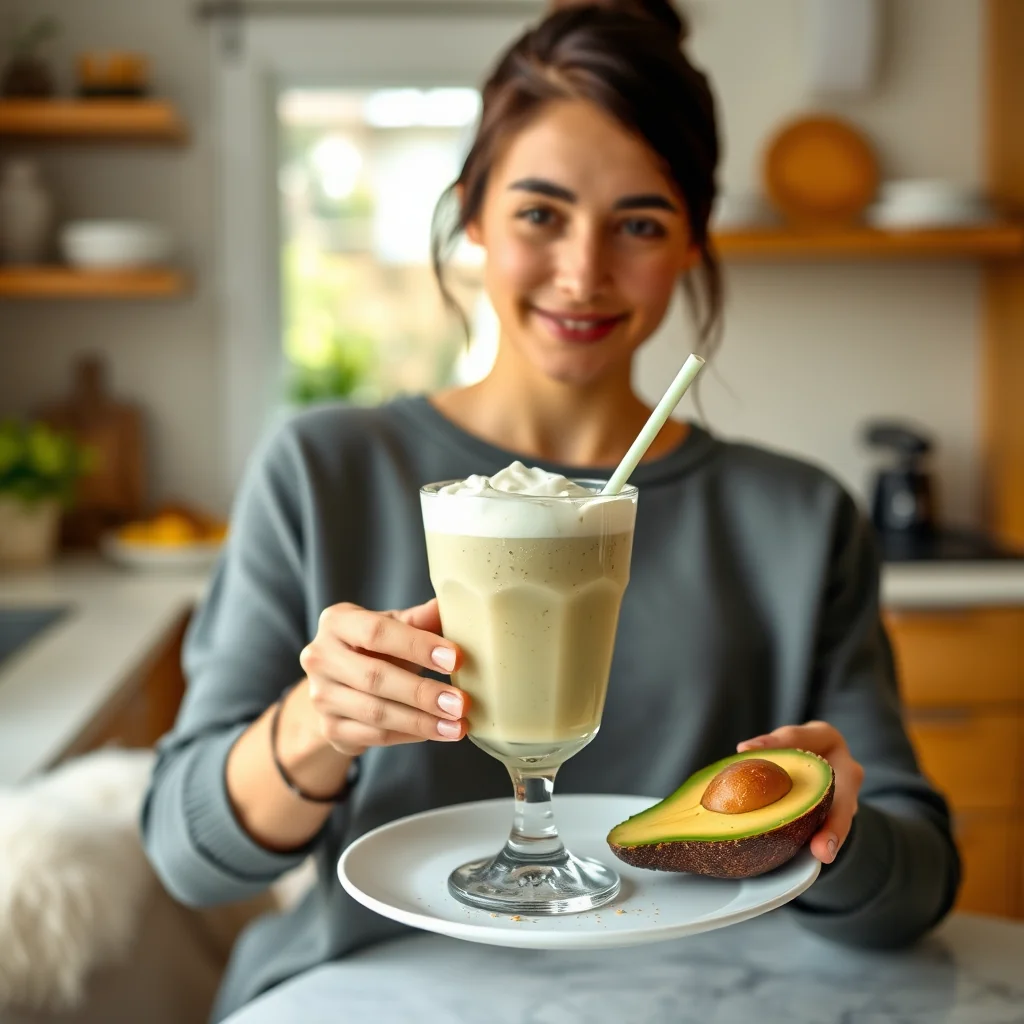 Creamy Keto Avocado Smoothie – vegetarian recipe