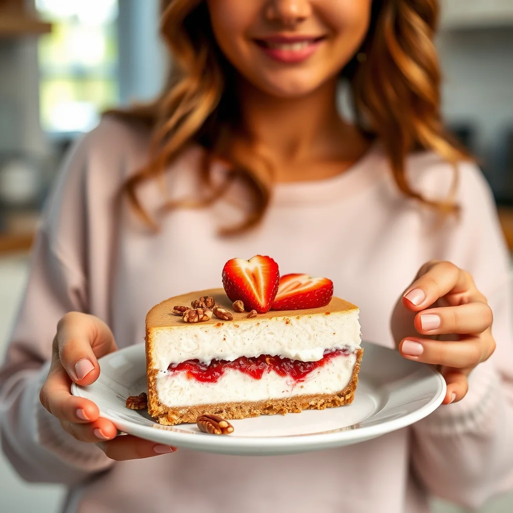 Keto Strawberry Cheesecake – vegetarian recipe