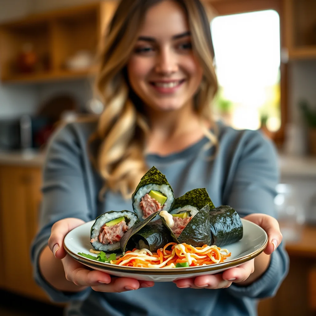 Tuna Avocado Nori Rolls (Low-Carb & Keto) – vegetarian recipe