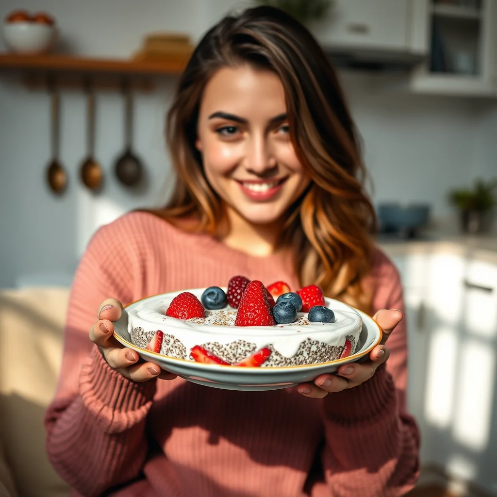 Keto Berry Chia Seed Pudding – vegetarian recipe