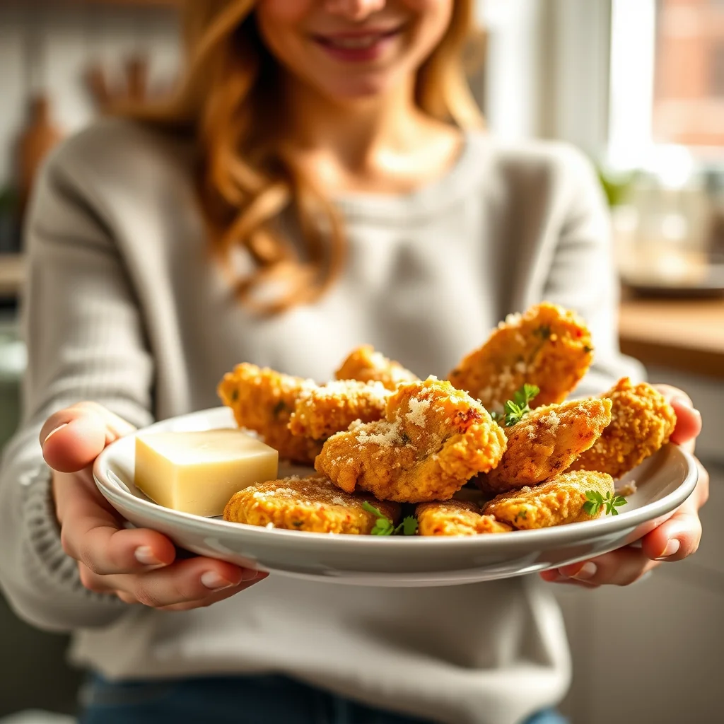 Garlic Parmesan Chicken Fingers (Keto-Friendly) – vegetarian recipe