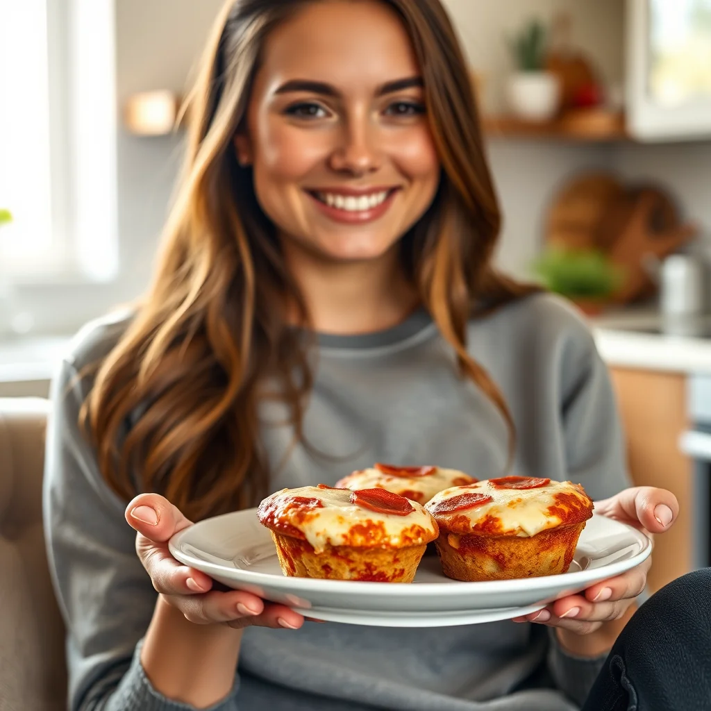 Keto Pepperoni Pizza Muffins – vegetarian recipe