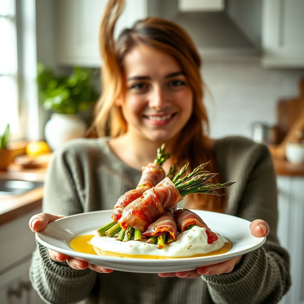 Prosciutto Wrapped Asparagus – vegetarian recipe