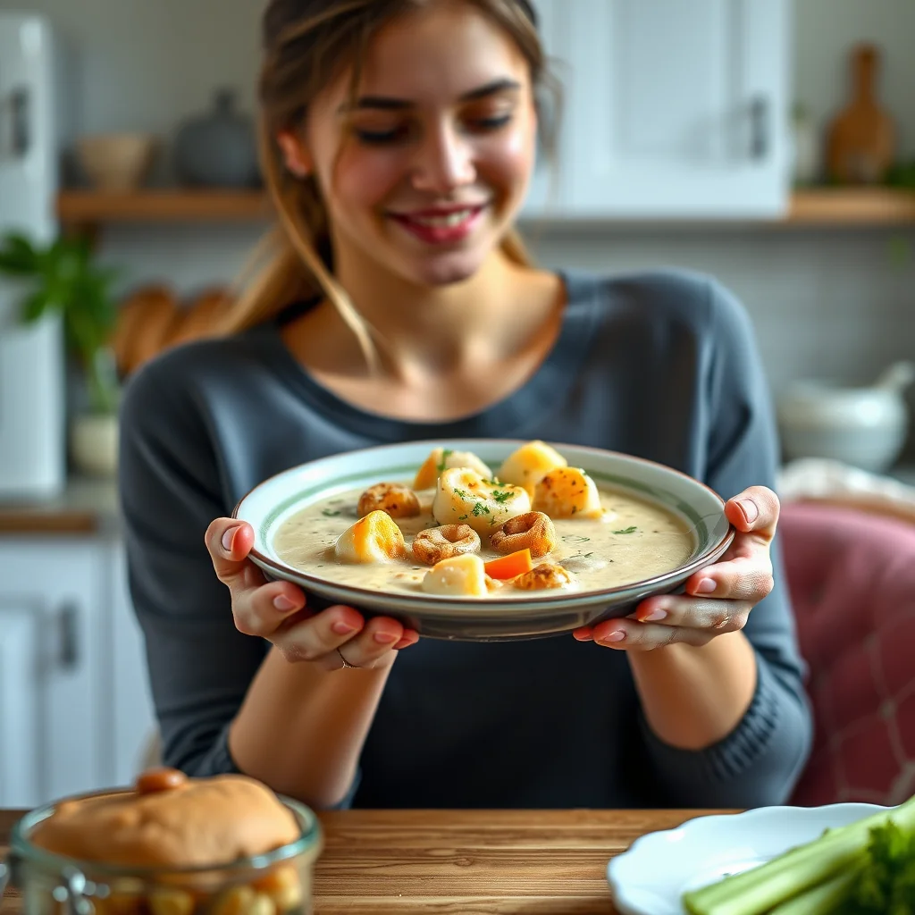 Creamy Keto Seafood Chowder – vegetarian recipe