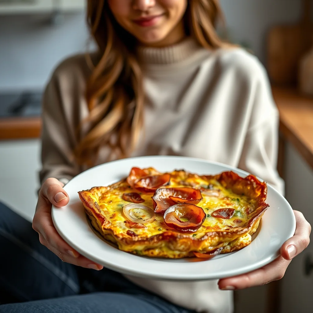 The Ultimate Savory Frittata with Caramelized Onion and Panc – vegetarian recipe