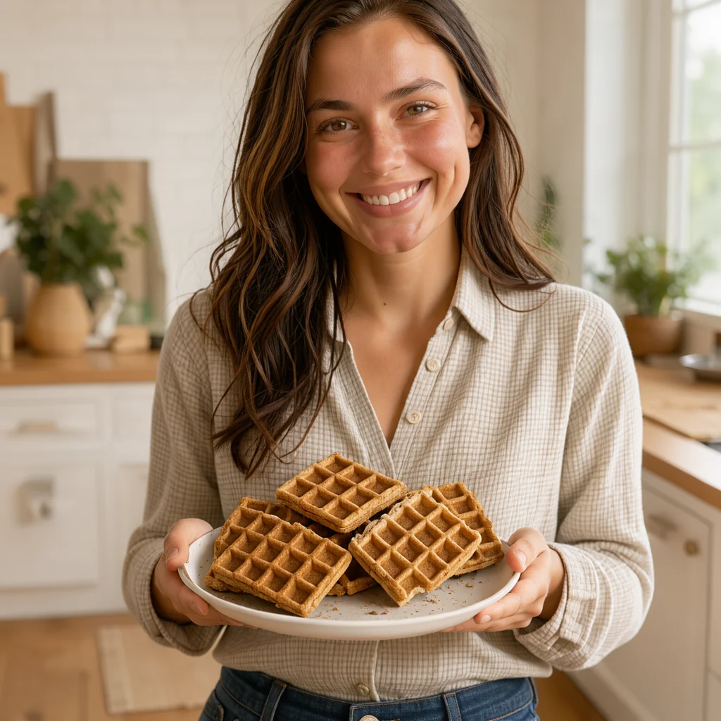 Light and Fluffy Cinnamon Keto Waffles – vegetarian recipe