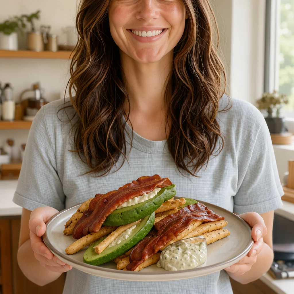 Bacon-Wrapped Avocado Fries (Keto) – vegetarian recipe