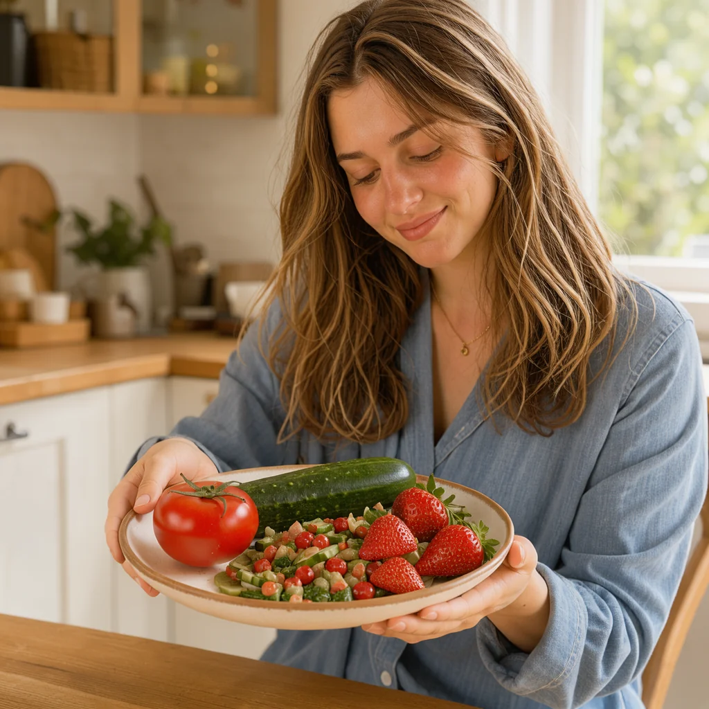 Strawberry Cucumber Mint Salsa – vegetarian recipe