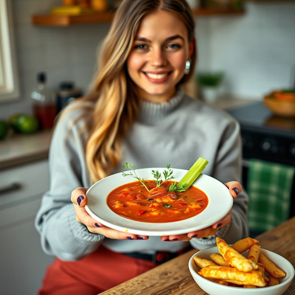 Spicy Bloody Mary Tomato Soup – vegetarian recipe