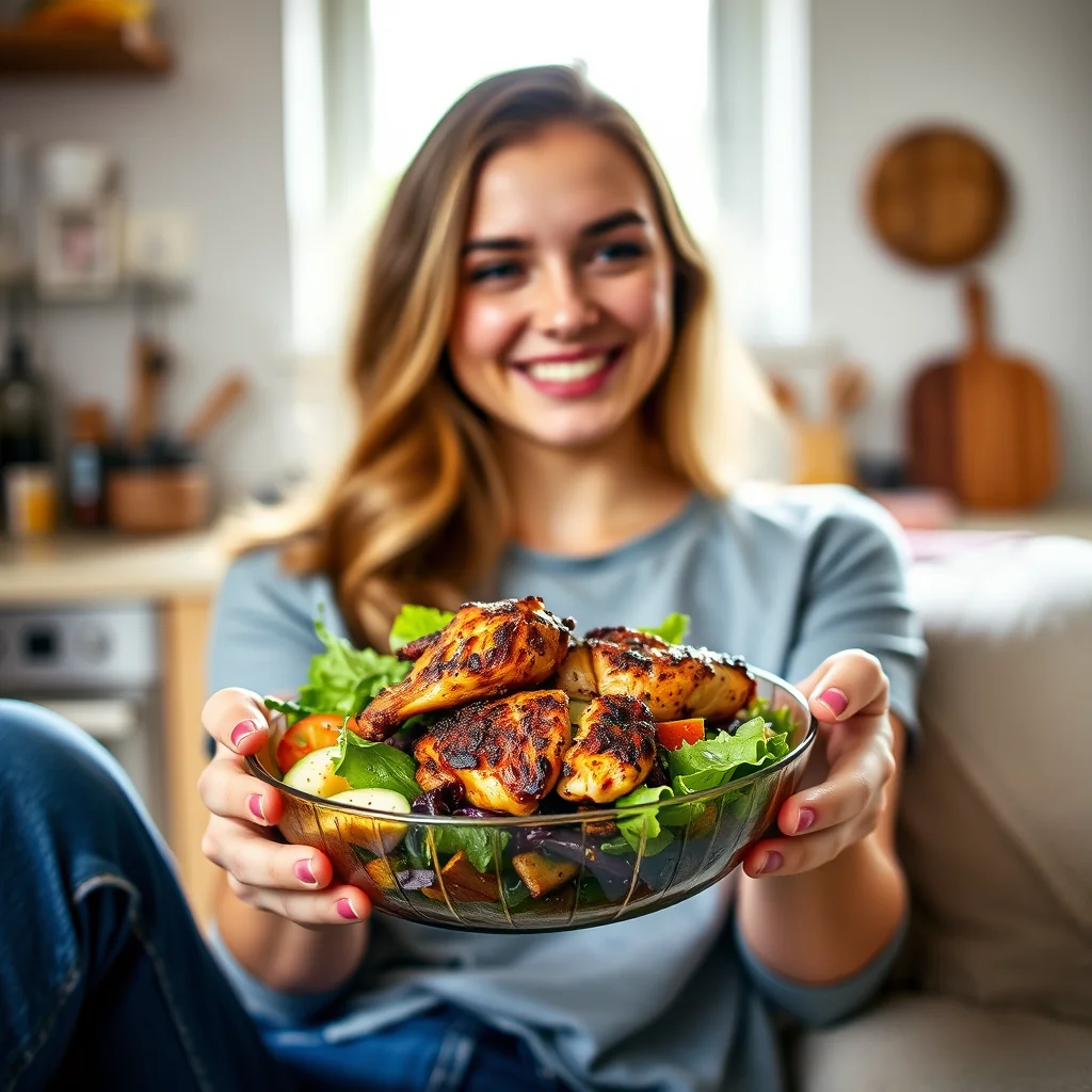 A Rainbow in a Bowl: The Ultimate Blackened Chicken Salad – vegetarian recipe