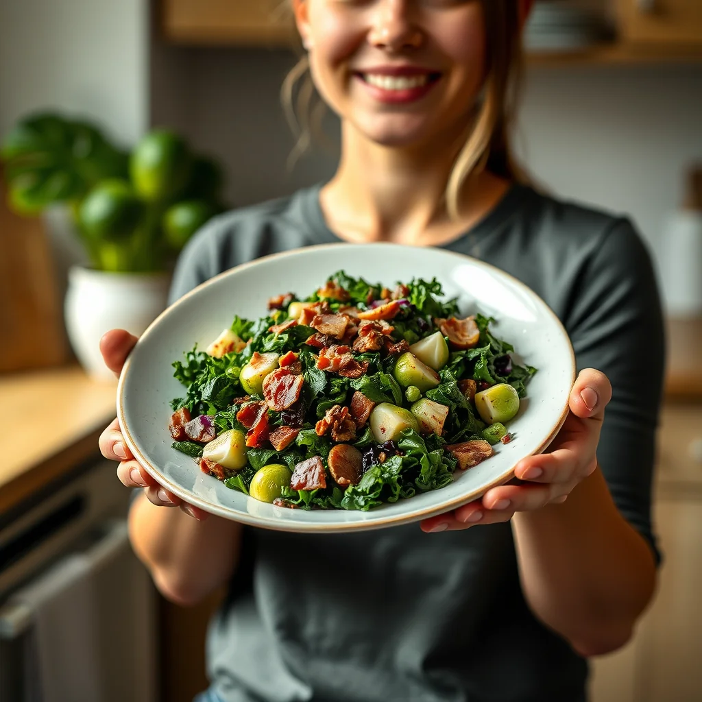 Meal Prep Kale and Cabbage Chopped Salad – vegetarian recipe